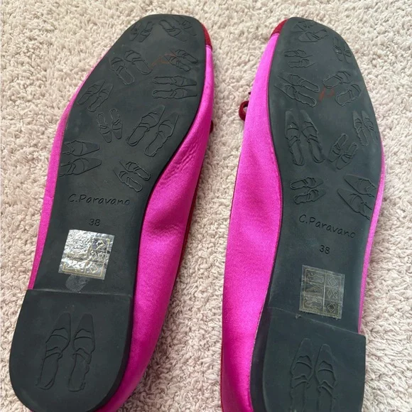 NWOT C.Paravano Cap-Toe Ballet Flats Elena - Picture 9 of 13